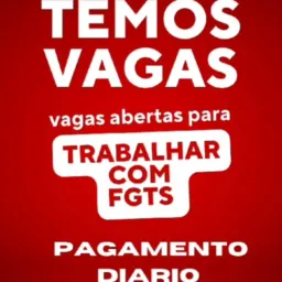 Vagas pra trabalhar no conforto do seu lar😉