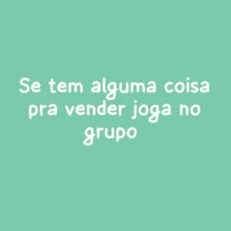 GRUPO DE DIVULGAÇÃO DE VENDAS QUEM TIVER ALGUMA COISA PRA VENDER JOGA NO GRUPO .