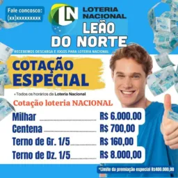 Banca Master cotação 8 mil a milhar e demais modalidades com preços especiais