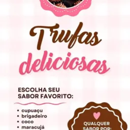 Trufas de chocolates por encomenda.altamira🍬🍫