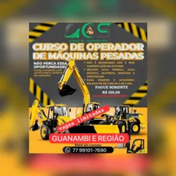 CURSOS DE MÁQUINAS PESADAS EM GUANAMBI E REGIÃO