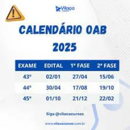 📚📗OAB 1*FASE 2025📚