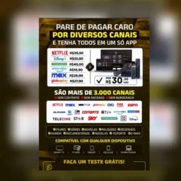 IPTV TODOS OS CANAIS LIBERADOS 3 horas grátis