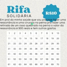 Rifa valor do ponto 10 reais