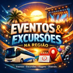Eventos e excursões da região 🚌🏖️🕍🎢