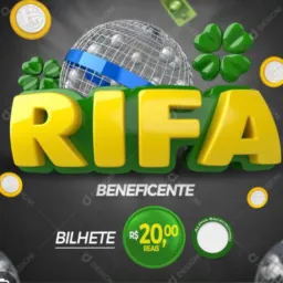 RIFA BENEFICENTE ✅ premiação 500 reais no pix
