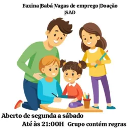 Faxina |Babá |Vagas de emprego |Doação |SAD