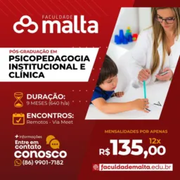 PSICOPEDAGOGIA INSTITUCIONAL E CLINICA - PÓS-GRADUAÇÃO
