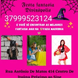 Fada Madrinha fantasia e decoração