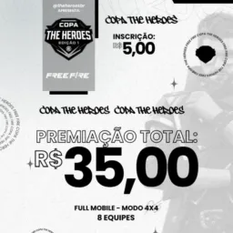 PRÉ INSCRIÇÃO - COPA THE HEROES SN 1