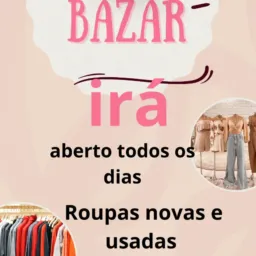 Brechó da irá aberto todos os dias trabalhamos com roupas novas e usadas fomos de pagamento avista