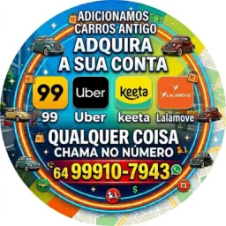 Contas 99 , Uber , Ifood