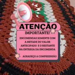 Apenas encomendas. Íris Sales decore com crochê 🧶
