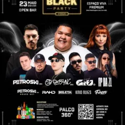 BLACK PARTY - OPEN BAR ATÉ AS 9:00
