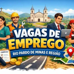 Vagas de emprego em Rio pardo de Minas e região.👩🍳🧑🏫👩🔧👩🔬👨🔬👩⚖️👨⚖️🤵♀️🤵♂️💇♂️