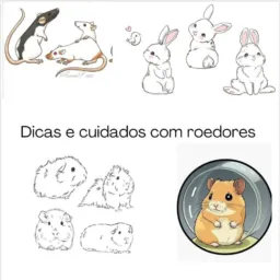 DICAS E CUIDADOS COM ROEDORES🐭🐹🐰