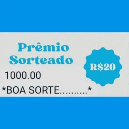RIFA PRÊMIO SORTEADO 1000.00