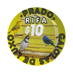 RIFA DE UMA GAIOLA N8 OU N5 EMBAULADA OU DE COLEIRO OU 400 NO PIX