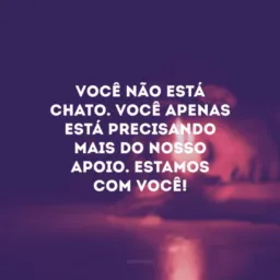 Vamos lutar contra a nossa depressão