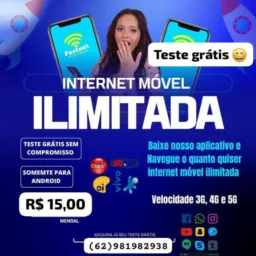 🛜 📱 INTERNET  ILIMITADA R$15🚀