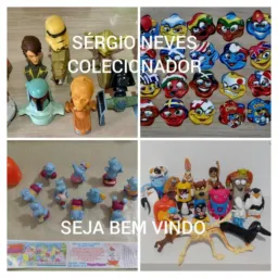 COLECIONAVEIS MCDONALD`S;HABIB`S;PIZZA HUT;KFC:GIRAFFAS:BOB`S;KINDER OVO;SUCRILHOS;BURGER KING;TOTAL