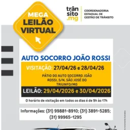 Leilão de veículos apreendidos em Viçosa