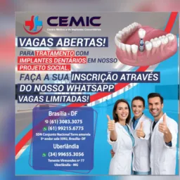 Projeto social com implantes dentários 🦷