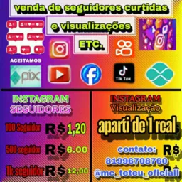 Vendas de seguidores