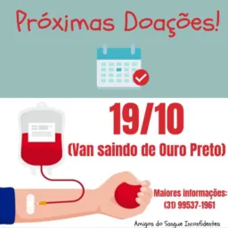 AMIGOS DO SANGUE 19/10 ( HEMOMINAS)