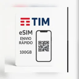 E-sim chip virtual da Tim 100gb dura de 1/2 meses💰76,00