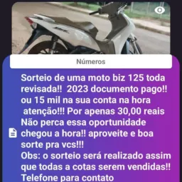 Rifa moto biz 2023