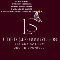 Grupo Uber ✅Cidade 14 reais✅Sitio preço negociável ✅FAzemos viagens fora também 😇