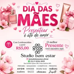 PRESENTE MÃES💕 ️🎁1️⃣ STUDIO BEM ESTAR PERFUMES COSMÉTICOS E PRESENTE ITABIRITO Natura,Boticário,Eudora