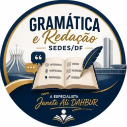 GRAMÁTICA e REDAÇÃO SEDES-DF/ mais de 9h aulas gravadas com materiais