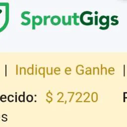 Provas de Saque da  Sproutgigs