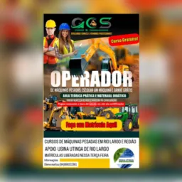 🚜CURSOS DE MÁQUINAS PESADAS EM RIO LARGO E REGIÃO