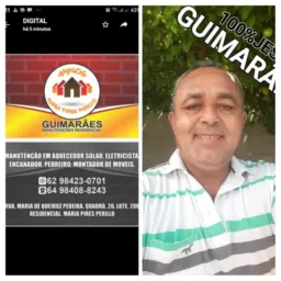 GUIMARÃES MANUTENÇÃO REDECIAL (62)984230701 OU (64)933002870🏡1🏠 PALMEIRAS DE GOIÁS