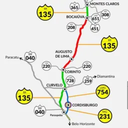 BR135 (Norte de Minas) Alertas e Notícias