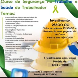 Itapiranga Curso de Segurança do Trabalho e Saúde do Trabalhador