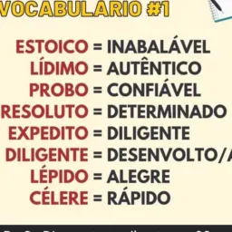 Língua portuguesa à estudar 📝