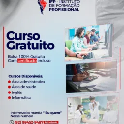 CURSOS GRATUITOS-MANAUS/AM 👨🏼‍💻🫵🏻