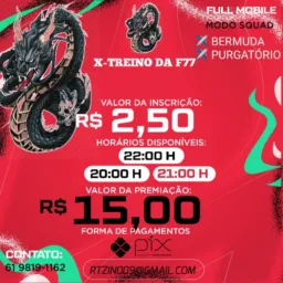 X-treino da F77
