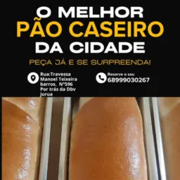 PÃO CASEIRO...O MELHOR DA CIDADE...🤤🍞😋🤤