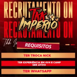 RECRUTAMENTO TTK IMPÉRIO
