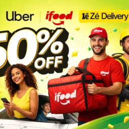 Uber ifood Zé delivery 50%