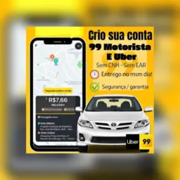 Cliente Conta 99 e Uber
