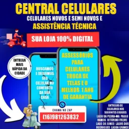 Central celulares assistência técnica e vendas de celulares novos e semi novos