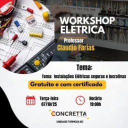 CURSO RÁPIDO GRATUITO DE ELÉTRICA  07/10/2025 às 19 horas ⚡⚡⚡