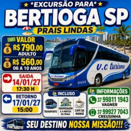 Grupo relacionado a viagem para Bertioga SP praias lindas dia 14/01/27 a 17/01/27