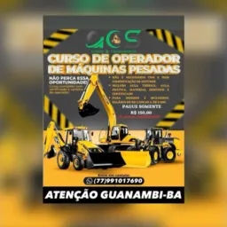 CURSO DE MÁQUINAS PESADAS EM GUANAMBI-BA